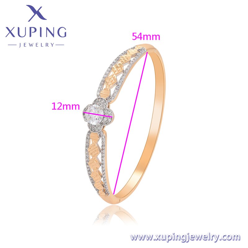 Women Bangle Manufacturer - XUPING A00359678 Multicolor Flower Crystal Delicate