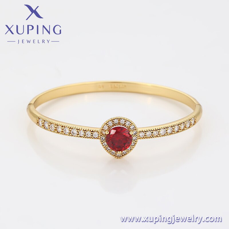 Women Bangle Manufacturer - XUPING X000973002 14K Gold Plated Elegant Charming Fine