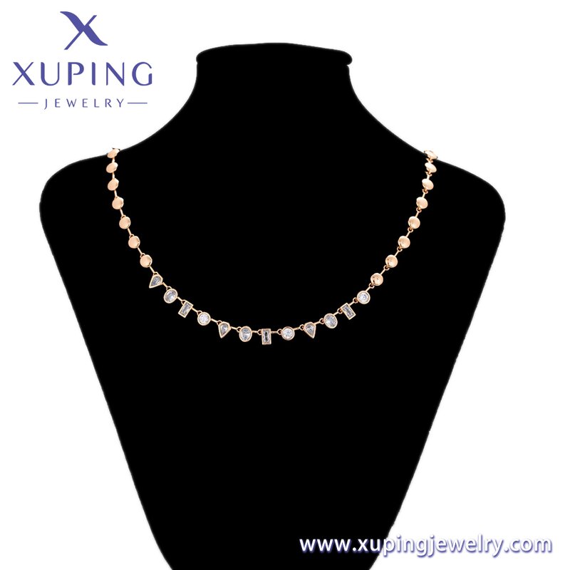 Women Necklace Manufacturer - XUPING X000851886 18K Gold Plated Environmental Copper