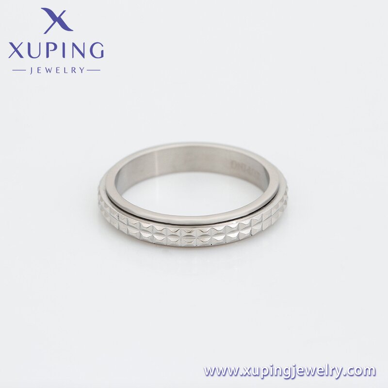 Women Ring Manufacturer - XUPING 14034 Stainless Steel Anxiety Fidget Relief Daily
