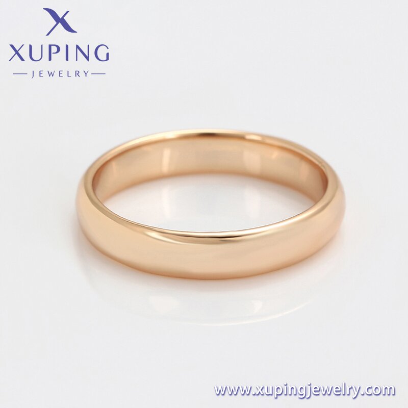 Couple Ring Manufacturer - XUPING X000775331 18K Gold Plated Simple Wedding Set