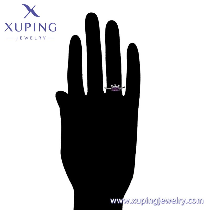 Women Ring Manufacturer - XUPING A00704162 Platinum Plated Environmental Copper Simple