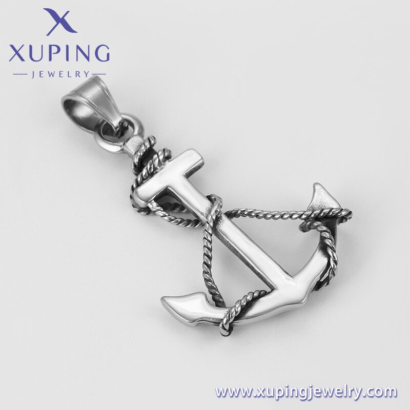 Pendant Manufacturer - XUPING 33448 Cross Black Gun Color Luxury Handsome Neutral