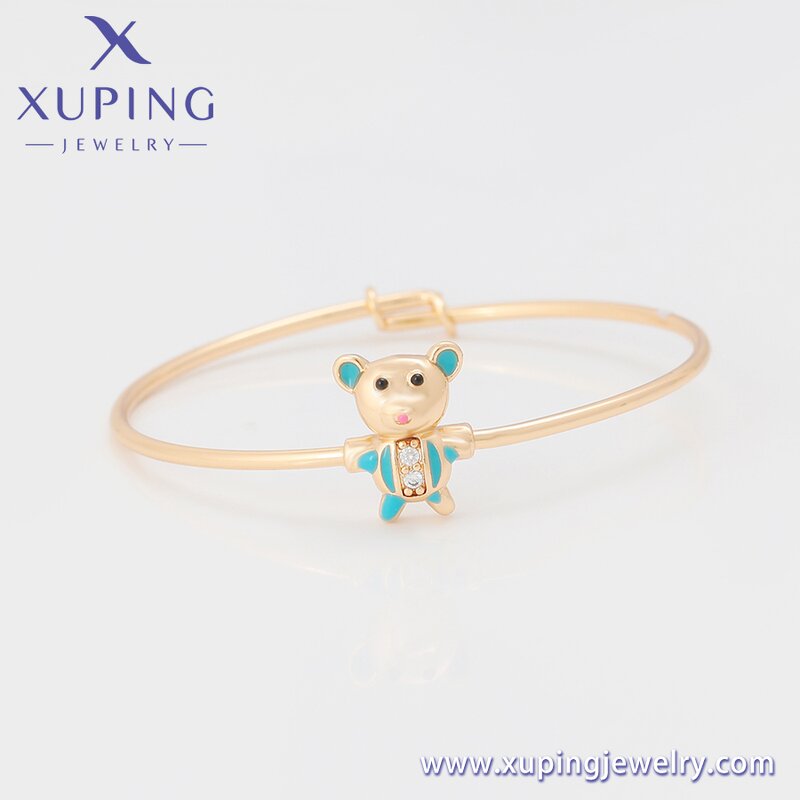 Kids Jewelry Set Manufacturer - XUPING A00716757 Cute Animal Bear Copper Child Set