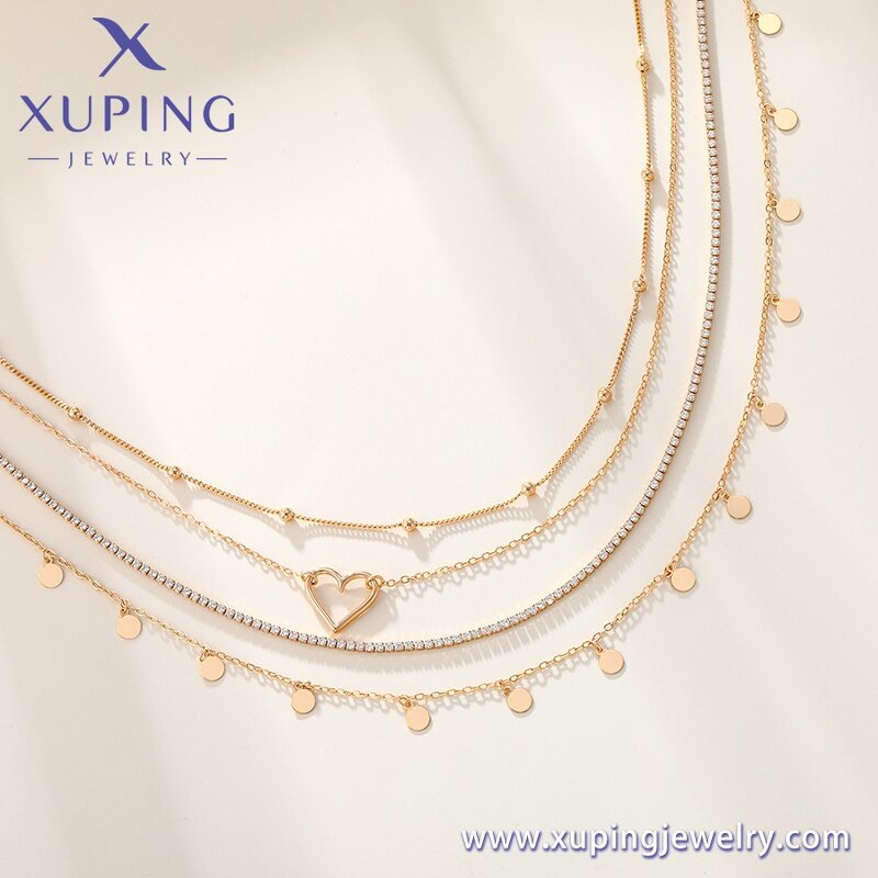 Women Belly Chain Manufacturer - XUPING Gold Plated Sexy Multi Layered Waist Body