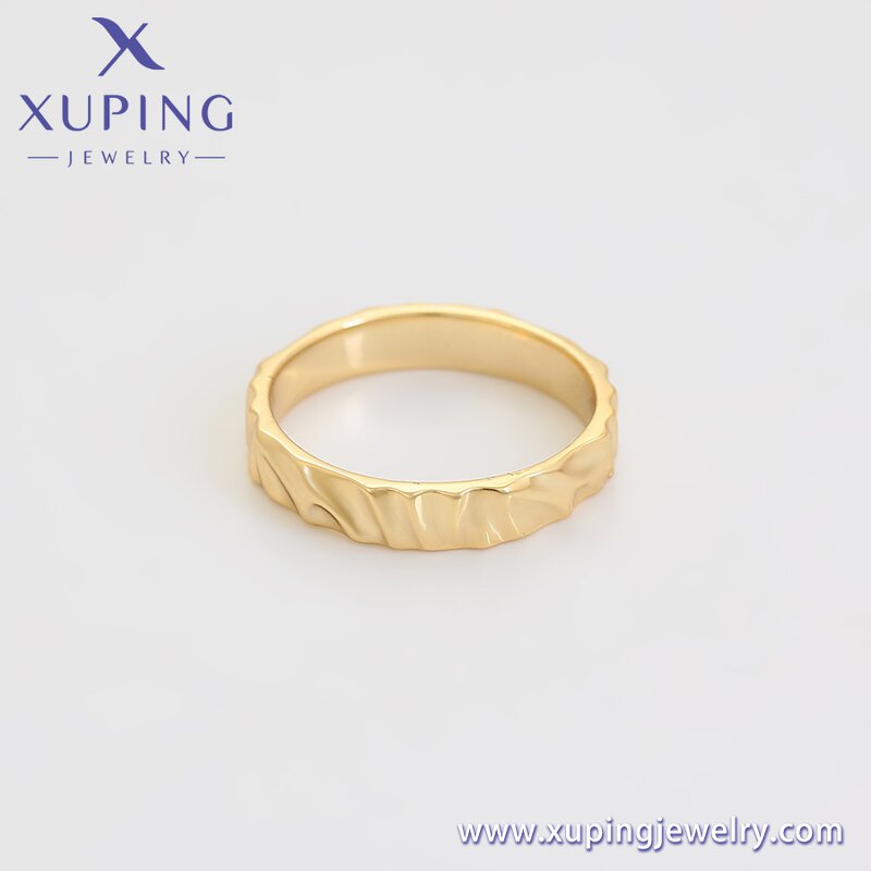Women Ring Manufacturer - XUPING X000660533 14K Gold Plated Entry Lux Niche Simple