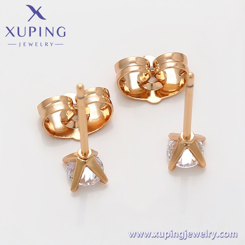 Stud Earring Manufacturer - XUPING X000757119 18K Gold Plated Copper Fashion Ladies