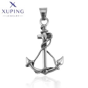 Pendant Manufacturer - XUPING 33448 Cross Black Gun Color Luxury Handsome Neutral