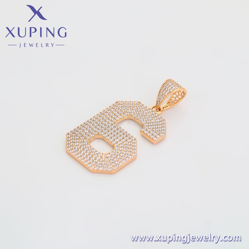 Pendant Manufacturer - XUPING X000716962 18K Gold Plated Number-6 Personality DIY