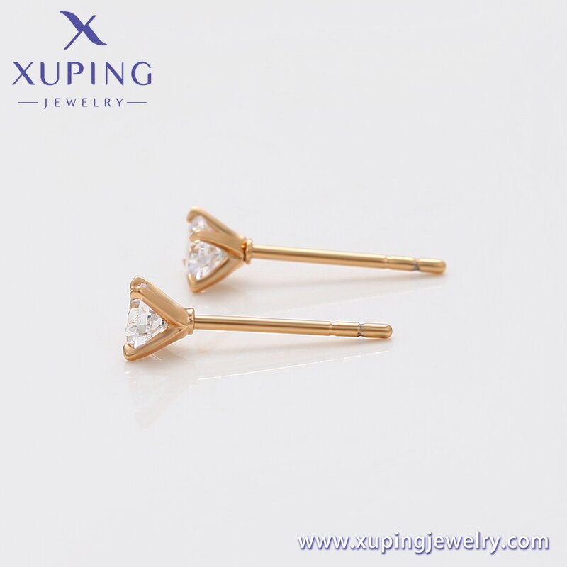 Stud Earring Manufacturer - XUPING X000757119 18K Gold Plated Copper Fashion Ladies