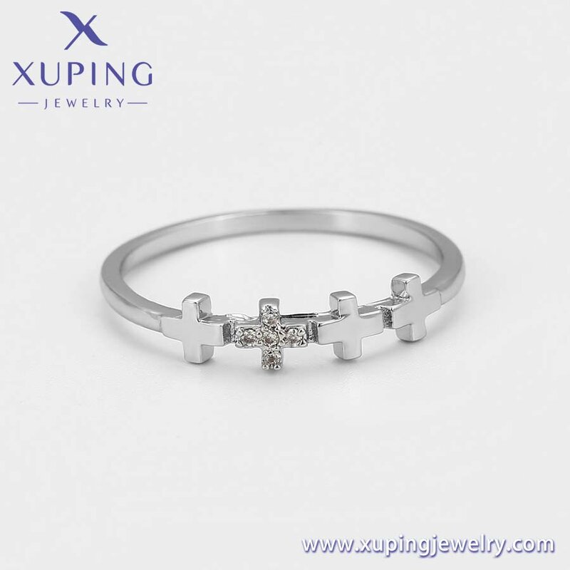 Women Jewelry Set Manufacturer - XUPING 64696 Platinum Plated Cross Simple Elegant