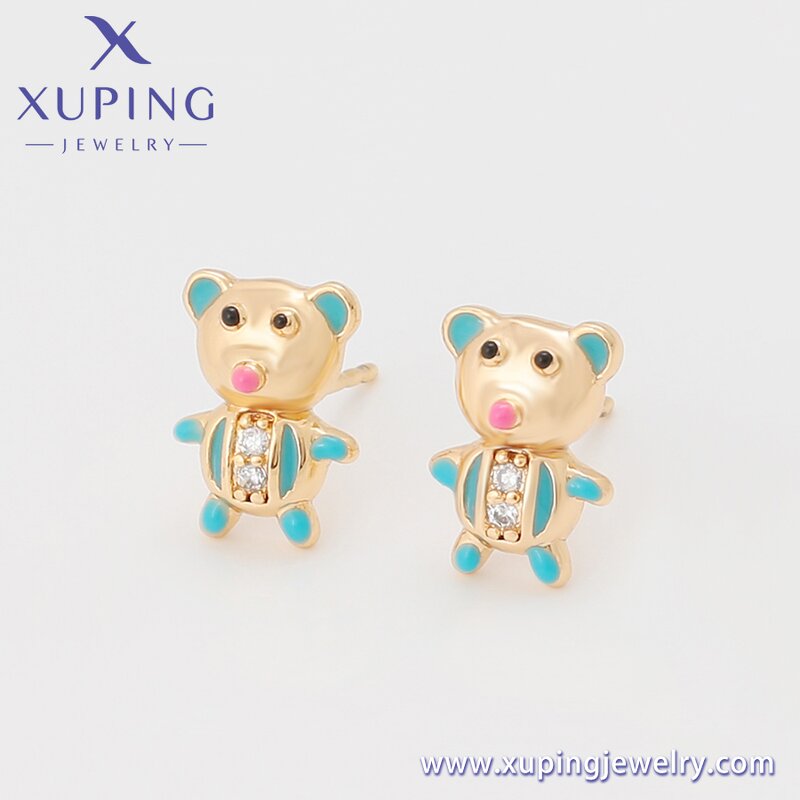 Kids Jewelry Set Manufacturer - XUPING A00716757 Cute Animal Bear Copper Child Set