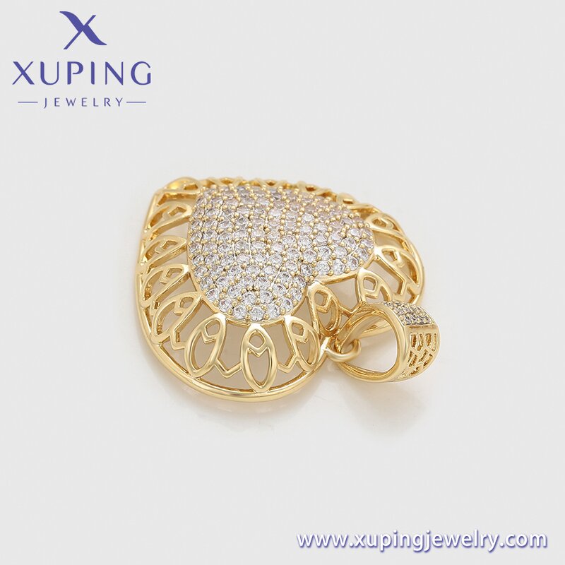 Women Pendant Manufacturer - XUPING X000743480 14K Gold Plated Heart Cute Exquisite