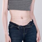 Women Belly Chain Manufacturer - XUPING Gold Plated Sexy Multi Layered Waist Body