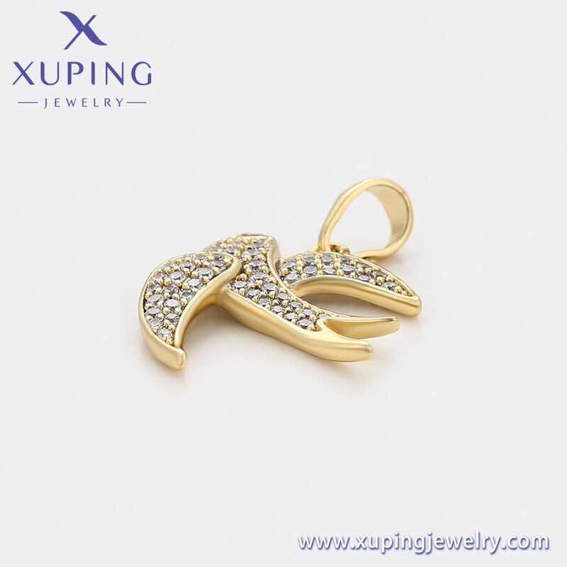 Pendant Manufacturer - XUPING X000885254 14K Gold Plated Iced Out Animal Bird