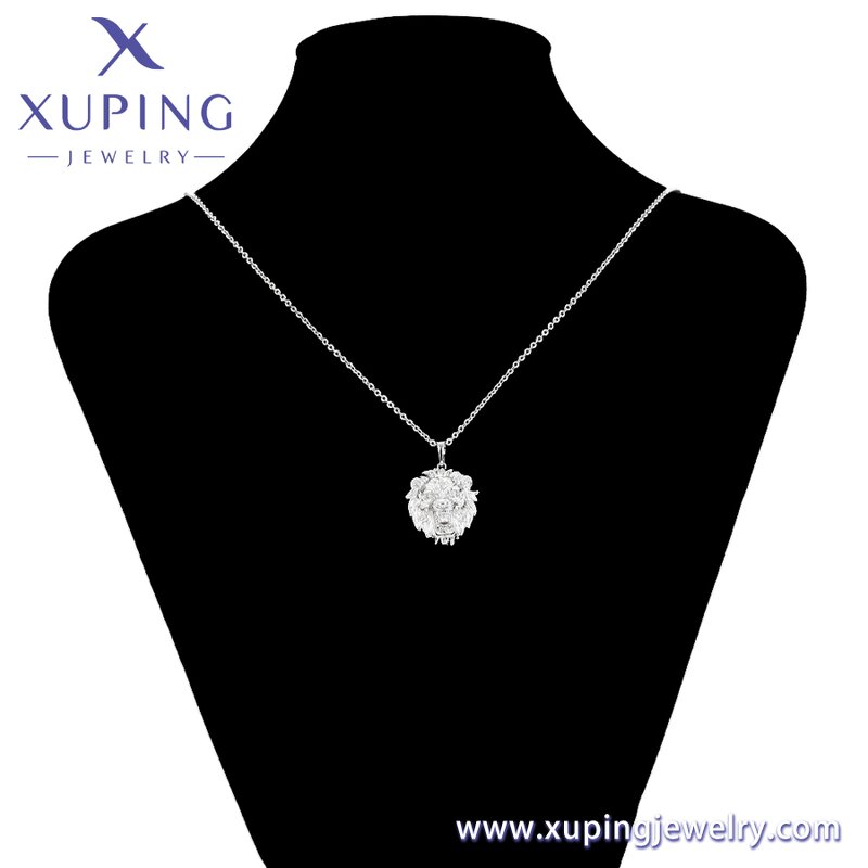 Unisex Jewelry Set Manufacturer - XUPING 65194 Platinum Plated Bully Lion Minimalist