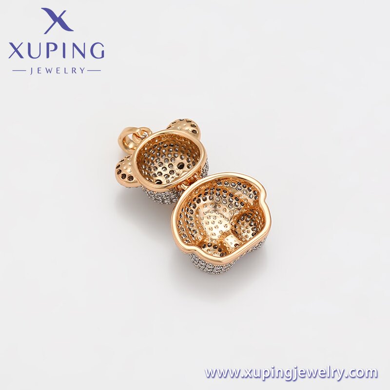 Pendant Manufacturer - XUPING X000751129 Multicolor Gold Plated Charming Bear Fashion