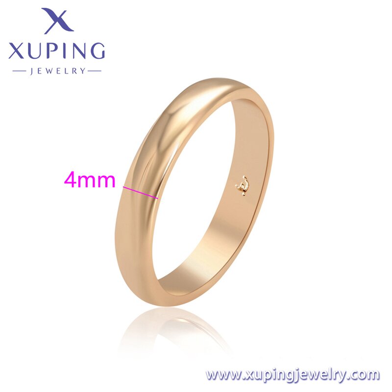 Couple Ring Manufacturer - XUPING X000775331 18K Gold Plated Simple Wedding Set