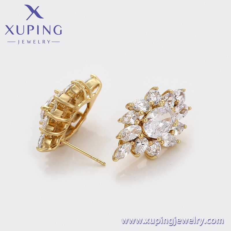 Women Jewelry Set Manufacturer - XUPING X000972977 14K Gold Plated Flower Luxury