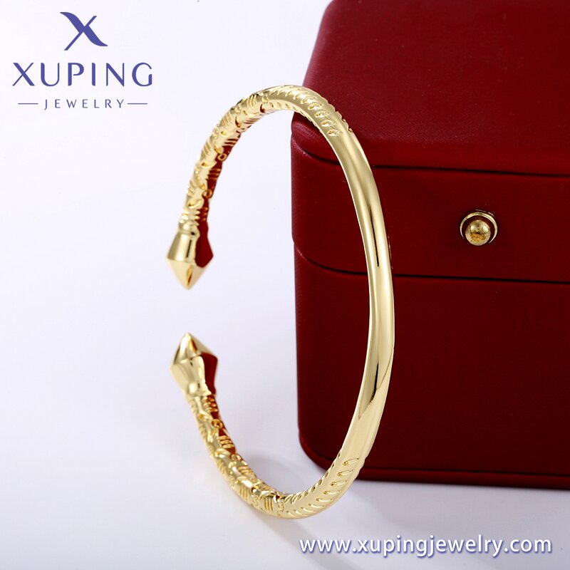 Women Bangle Manufacturer - XUPING X000824189 14K Gold Plated No Stone Daily Wear