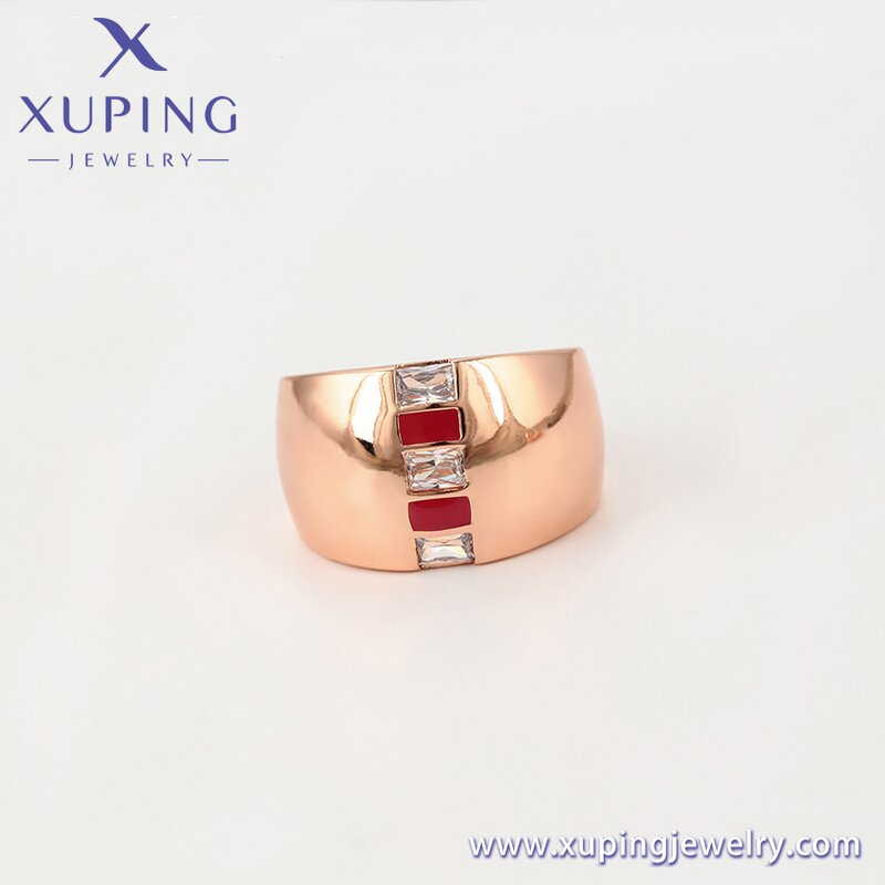 Women Jewelry Set Manufacturer - XUPING 65090 Rose Gold Plated Ring Earrings Copper