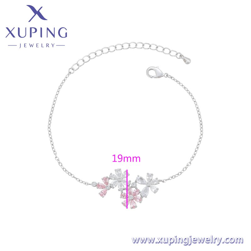 Women Bracelet Manufacturer - XUPING X000977478 Platinum Plated Elegant Simple Charm
