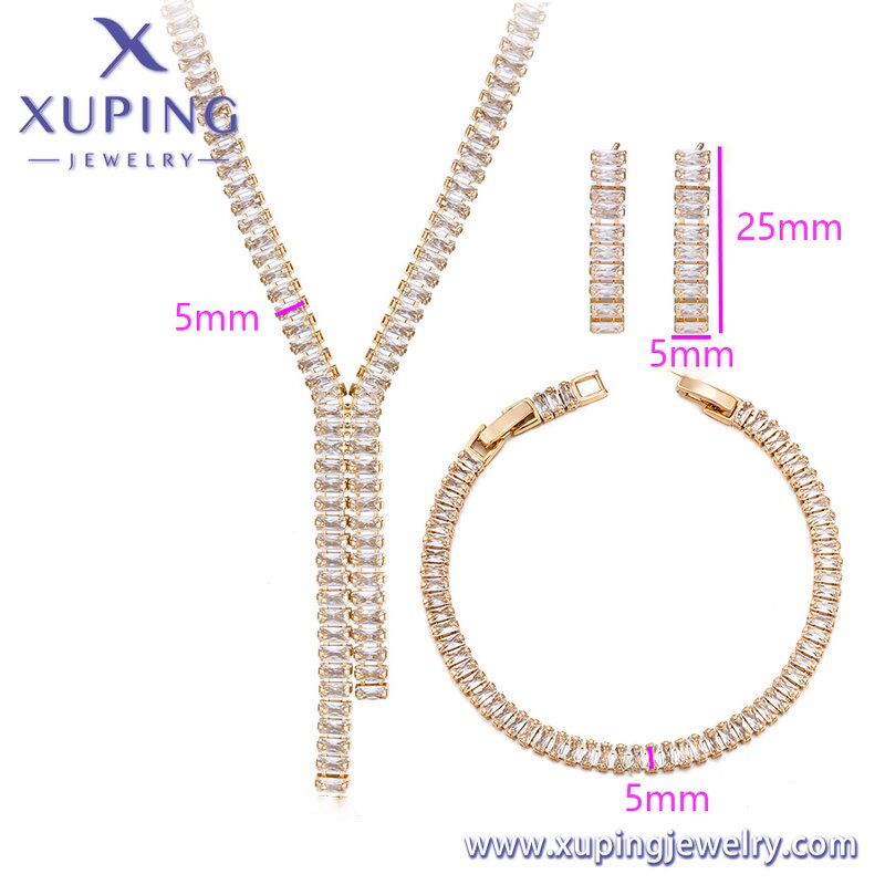Bridal Jewelry Set Manufacturer - XUPING 14SET248502 18K Gold Plated Wedding Women