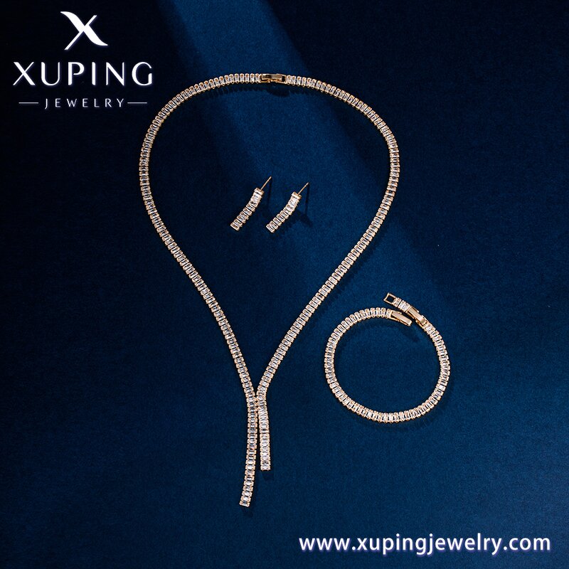 Bridal Jewelry Set Manufacturer - XUPING 14SET248502 18K Gold Plated Wedding Women