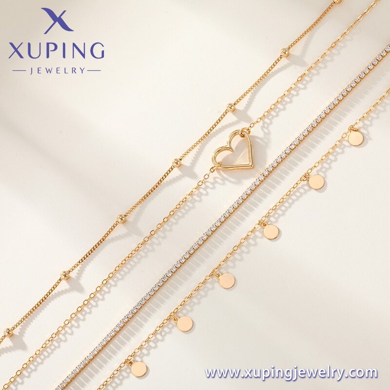 Women Belly Chain Manufacturer - XUPING Gold Plated Sexy Multi Layered Waist Body