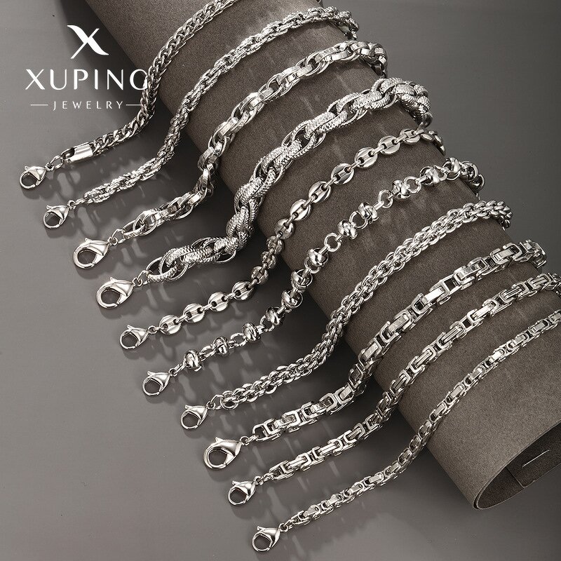 Men Bracelet Manufacturer - XUPING Gold Plated Cuban Skull Snake Stainless Steel Gothic