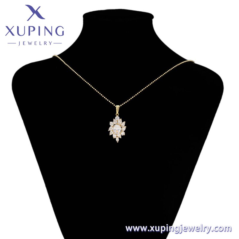 Women Jewelry Set Manufacturer - XUPING X000972977 14K Gold Plated Flower Luxury