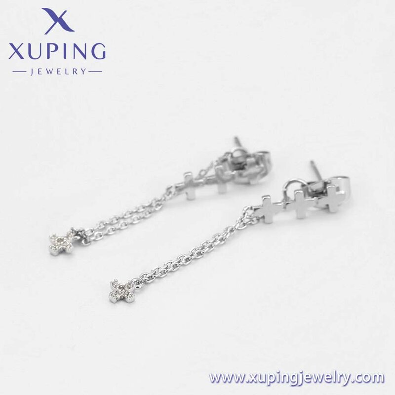 Women Jewelry Set Manufacturer - XUPING 64696 Platinum Plated Cross Simple Elegant