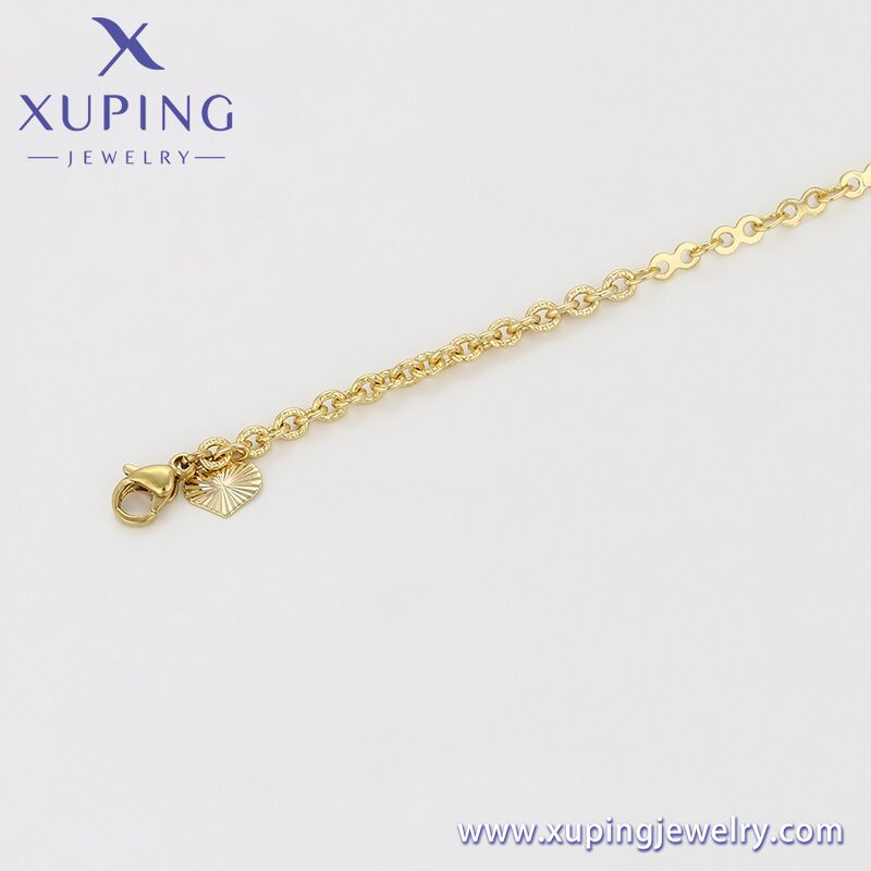 Women Anklet Manufacturer - XUPING X000966571 14K Gold Plated Cute Pendant Foot Chain