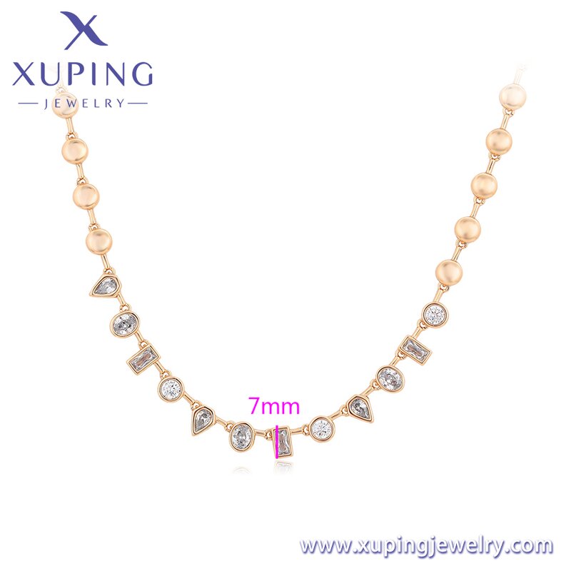 Women Necklace Manufacturer - XUPING X000851886 18K Gold Plated Environmental Copper