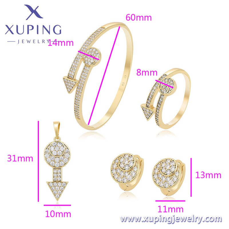 Women Jewelry Set Manufacturer - XUPING X000446414 14K Gold Plated Professional Lady