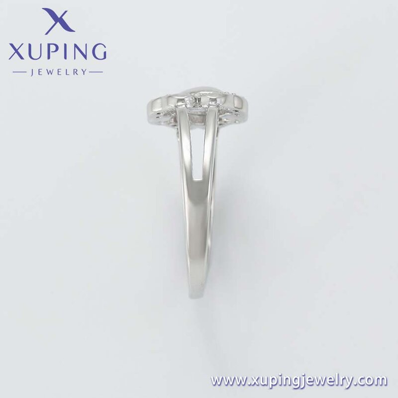 Women Ring Manufacturer - XUPING 13126 Platinum Plated Heart Engagement Charming