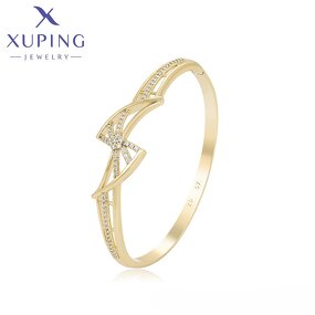 Women Bangle Manufacturer - XUPING S00150914 14K Gold Plated Elegant Butterfly Fashion