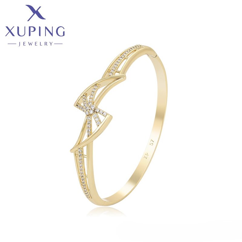 Women Bangle Manufacturer - XUPING S00150914 14K Gold Plated Elegant Butterfly Fashion