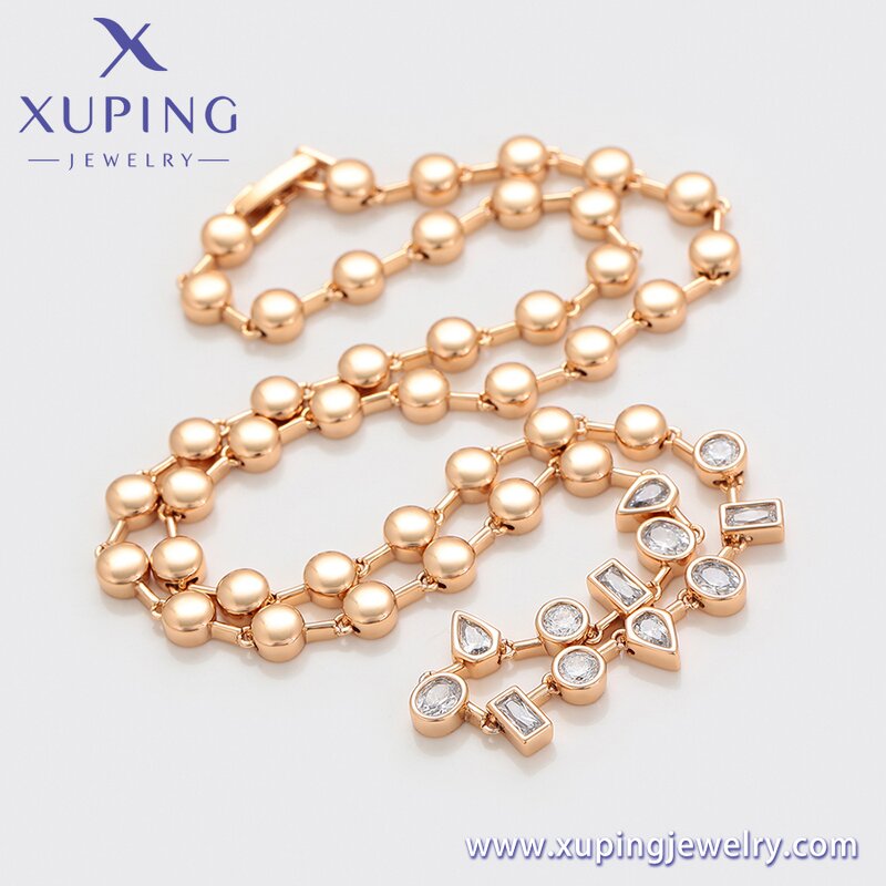 Women Necklace Manufacturer - XUPING X000851886 18K Gold Plated Environmental Copper