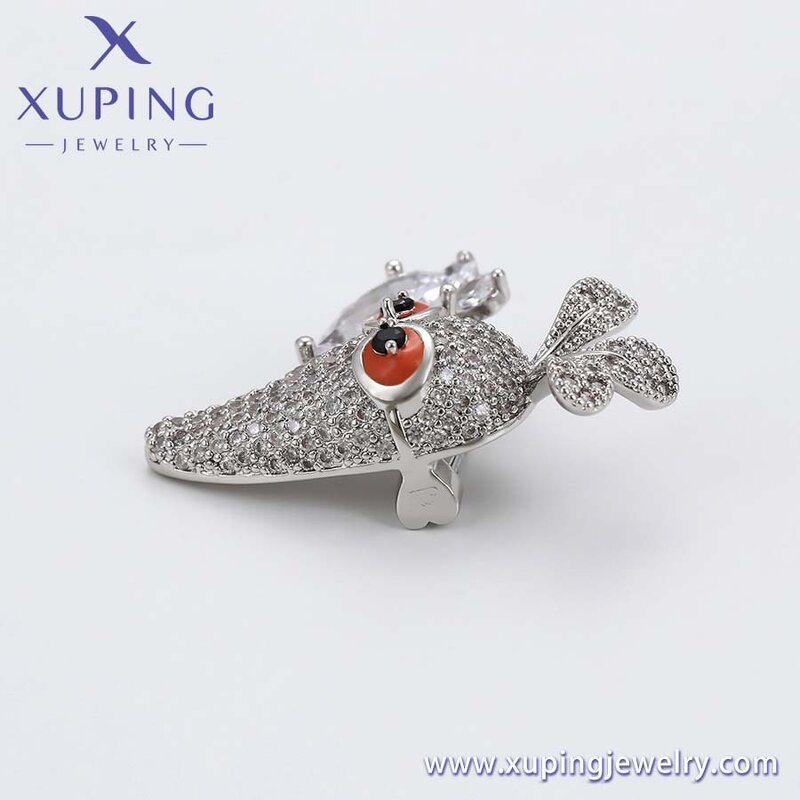 Women Brooch Manufacturer - XUPING A00898470 Synthetic CZ Copper Carrot Gift Fashion
