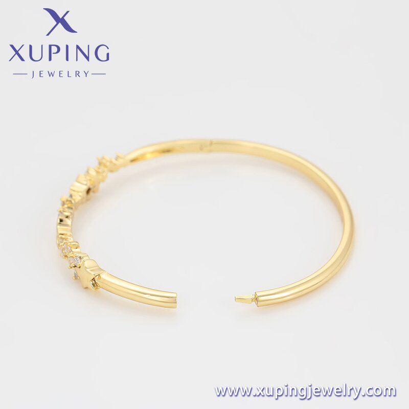 Women Bangle Manufacturer - XUPING X000448710 14K Gold Plated Star Bracelet Elegant