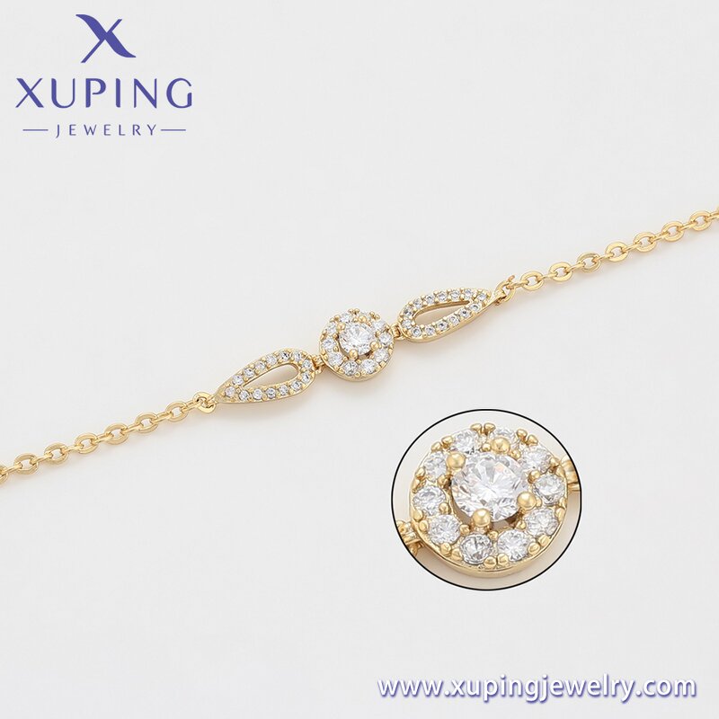 Women Bracelet Manufacturer - XUPING X000926266 Environmental Copper Stone Trendy Meaningful