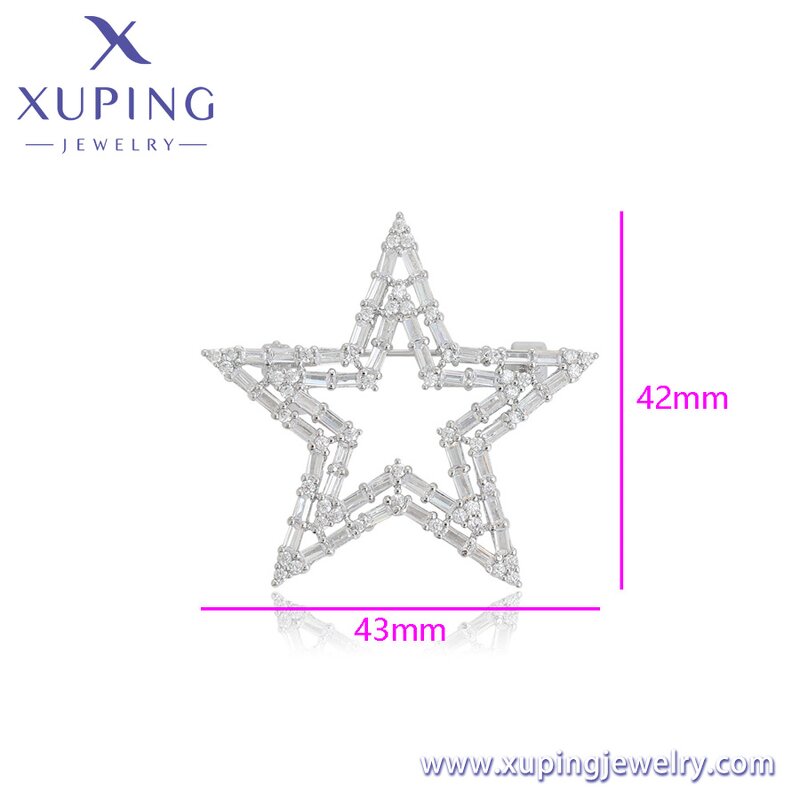 Women Brooch Manufacturer - XUPING A00900435 Synthetic CZ Star Fashion Simple