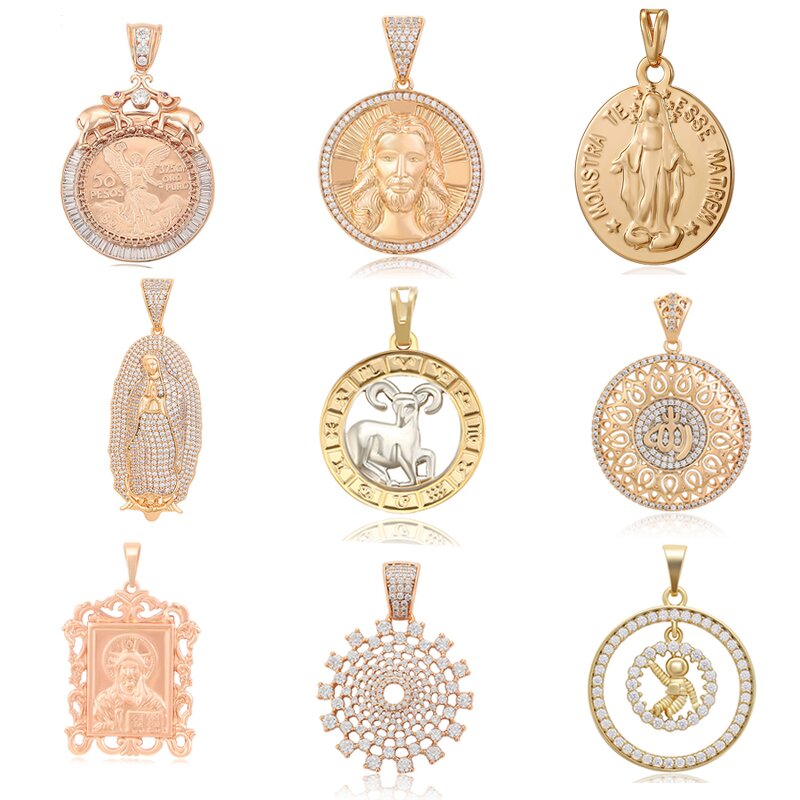 Men Pendant Manufacturer - XUPING Gold Plated Animal Cross Iced Out Hip Hop Rapper