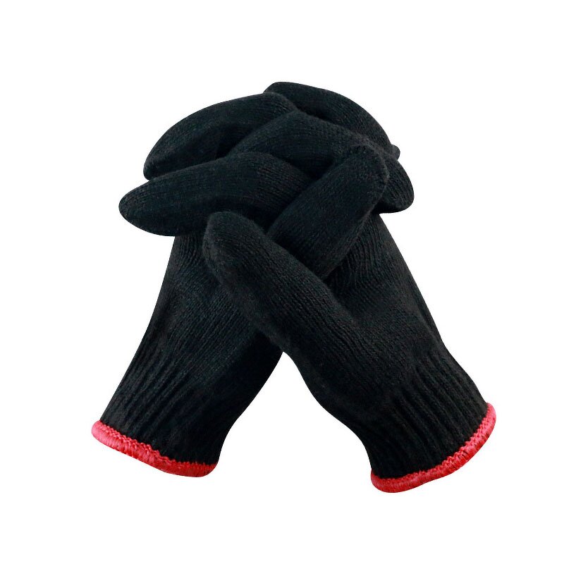 Work Safety Gloves Manufacturer - Hot Selling Wear-resisting Durable Black 100% Cotton