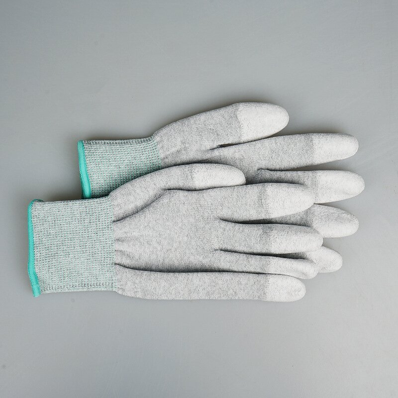 Work Safety Gloves Manufacturer - High Quality Machine Knitted Shell White PU for Automotive