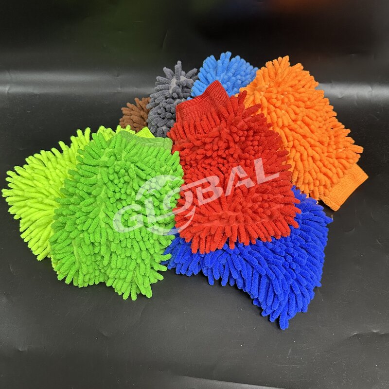 Car Washing Mitt Manufacturer - Premium Double-Faced Microfiber Chenille for Wax Detailing