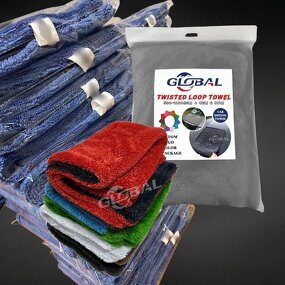 Car Drying Towel Manufacturer - Super Absorbent 600-1600GSM Dual Twisted Loop Deluxe