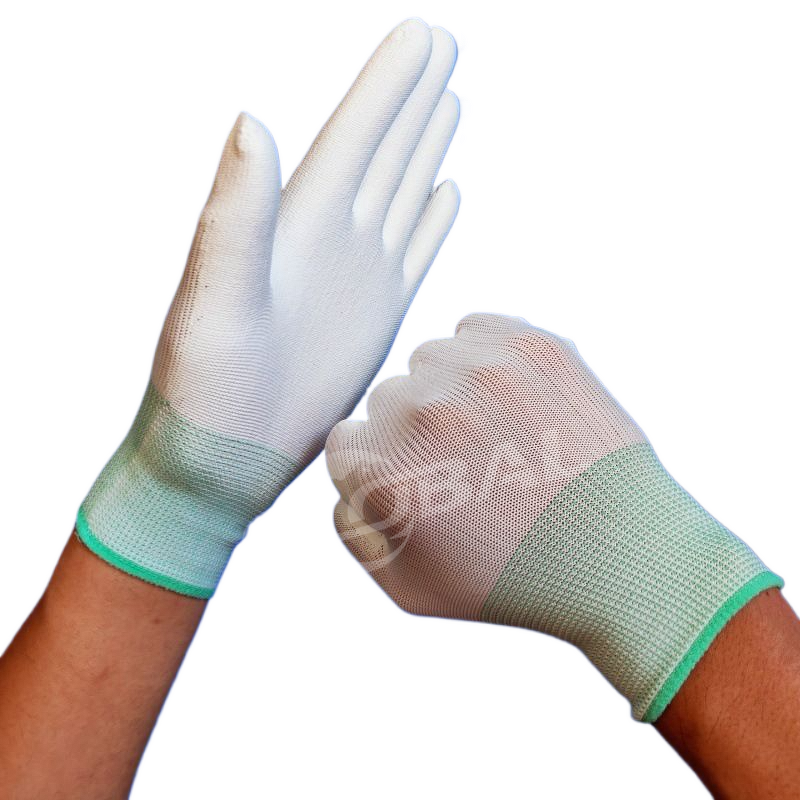 Work Safety Gloves Manufacturer - Wholesale Light Weight 13G Polyester Black Palm Fit PU