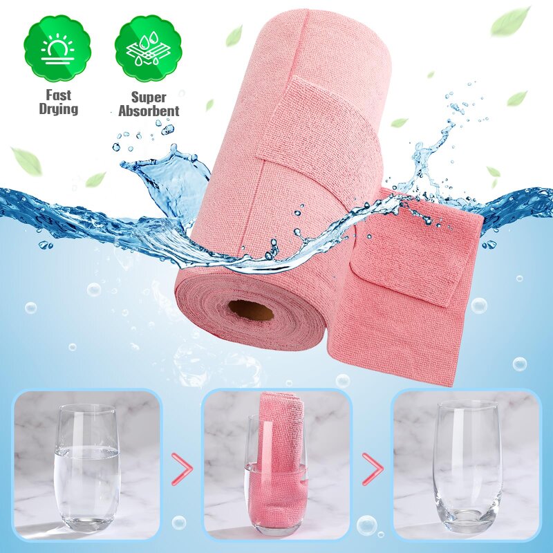 Microfiber Towel Roll Manufacturer - RTS Factory Directly Tear Away Reusable Washable Cloths